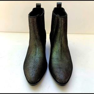 Modern Vice NYC Bowie Sparkle Holographic Chelsea Ankle Boots